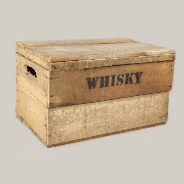 Blauwe plek kin Penetratie Kist met deksel 'Whisky' 3 - Gebron Trading